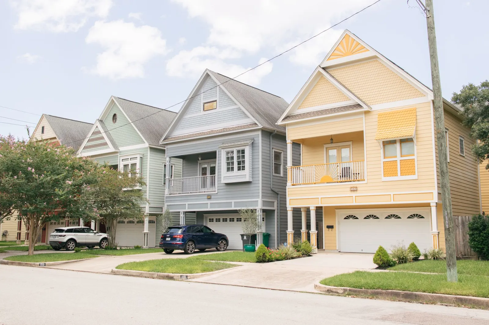 Professional residential exterior painting on a Keller, Texas home with fresh paint and clean trim work